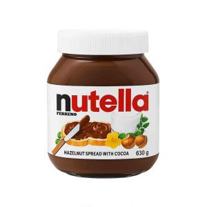 شیشه شکلات صبحانه نوتلا ۶۳۰ گرمی با برچسب اصلی برند Nutella